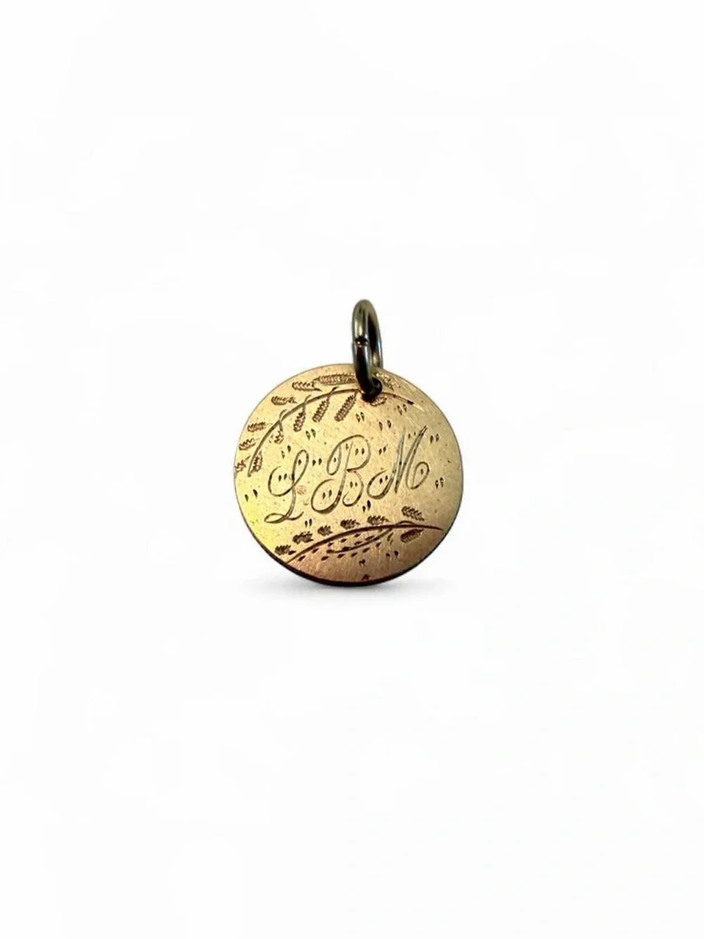 Antique Victorian Silver Canadian Coin Love Token LMB LBM Charm